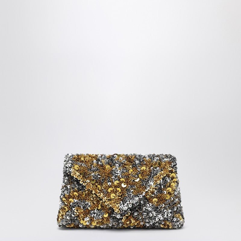 Silver/gold sequin pouch