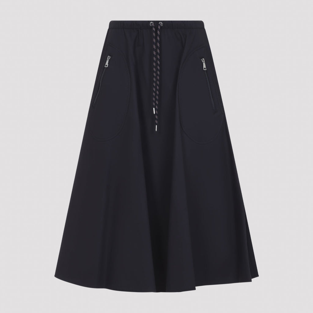 Cotton Midi Skirt