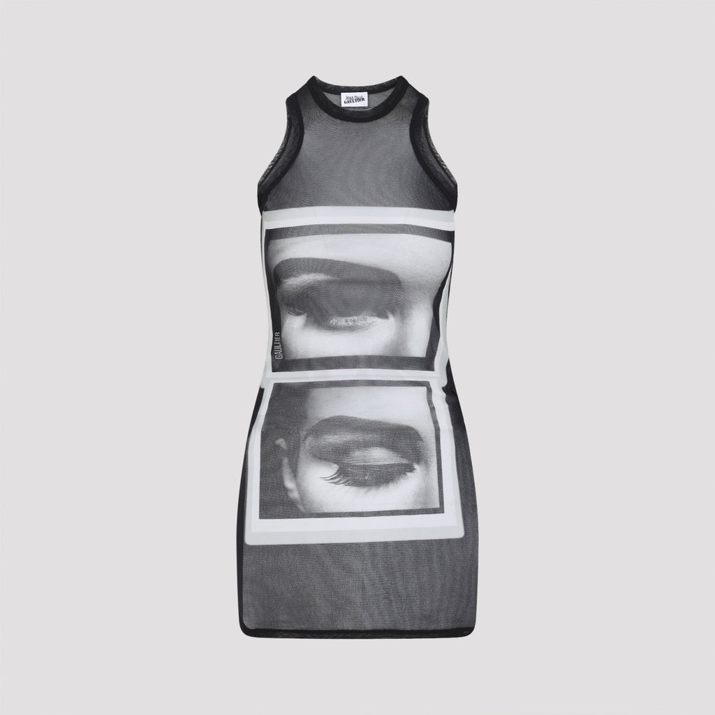 Eyes and Lips Mini Dress