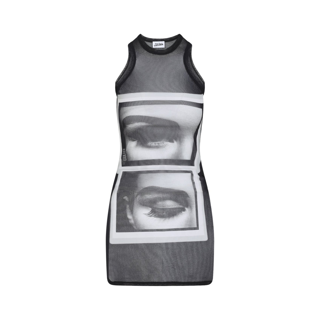 Eyes and Lips Mini Dress
