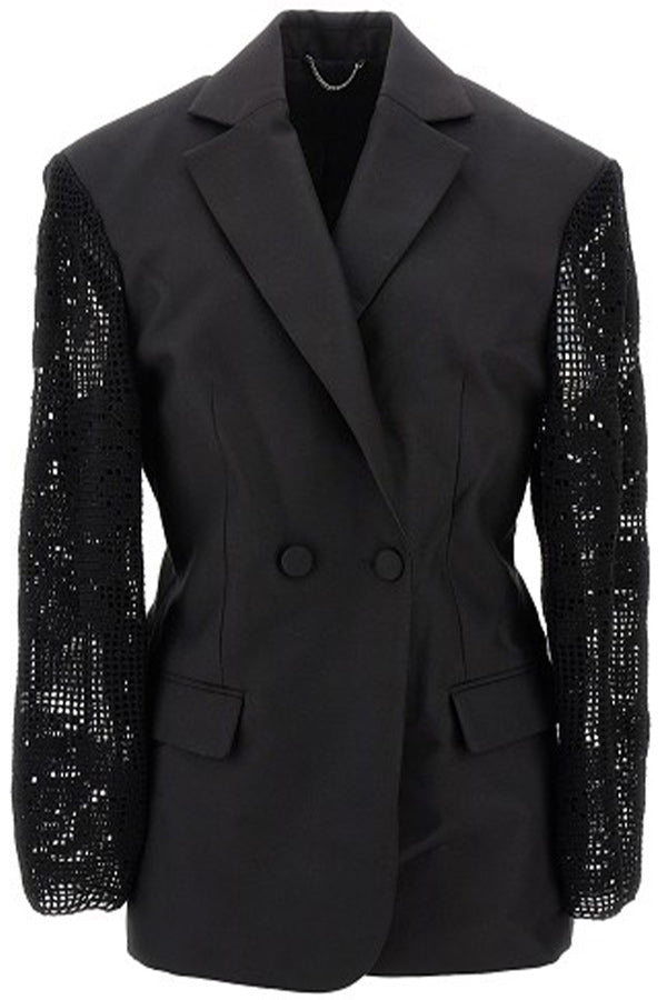 LACE CROCHET HOURGLASS BLAZER