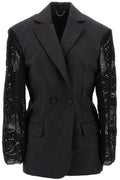 LACE CROCHET HOURGLASS BLAZER