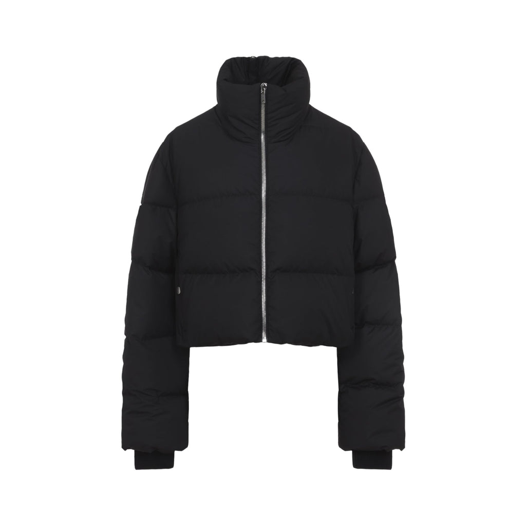 Black Cropped Cyclopic Jacket