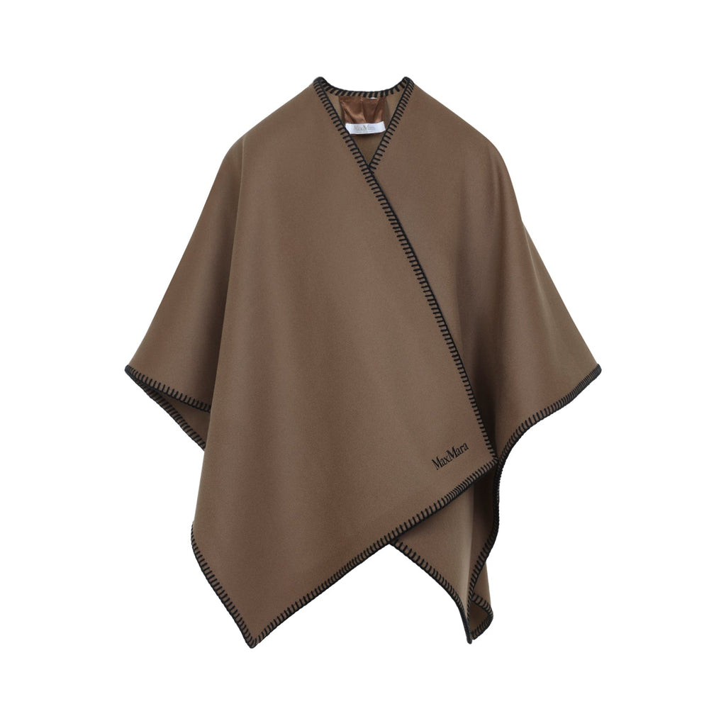 Brown Colomba Wool Cape