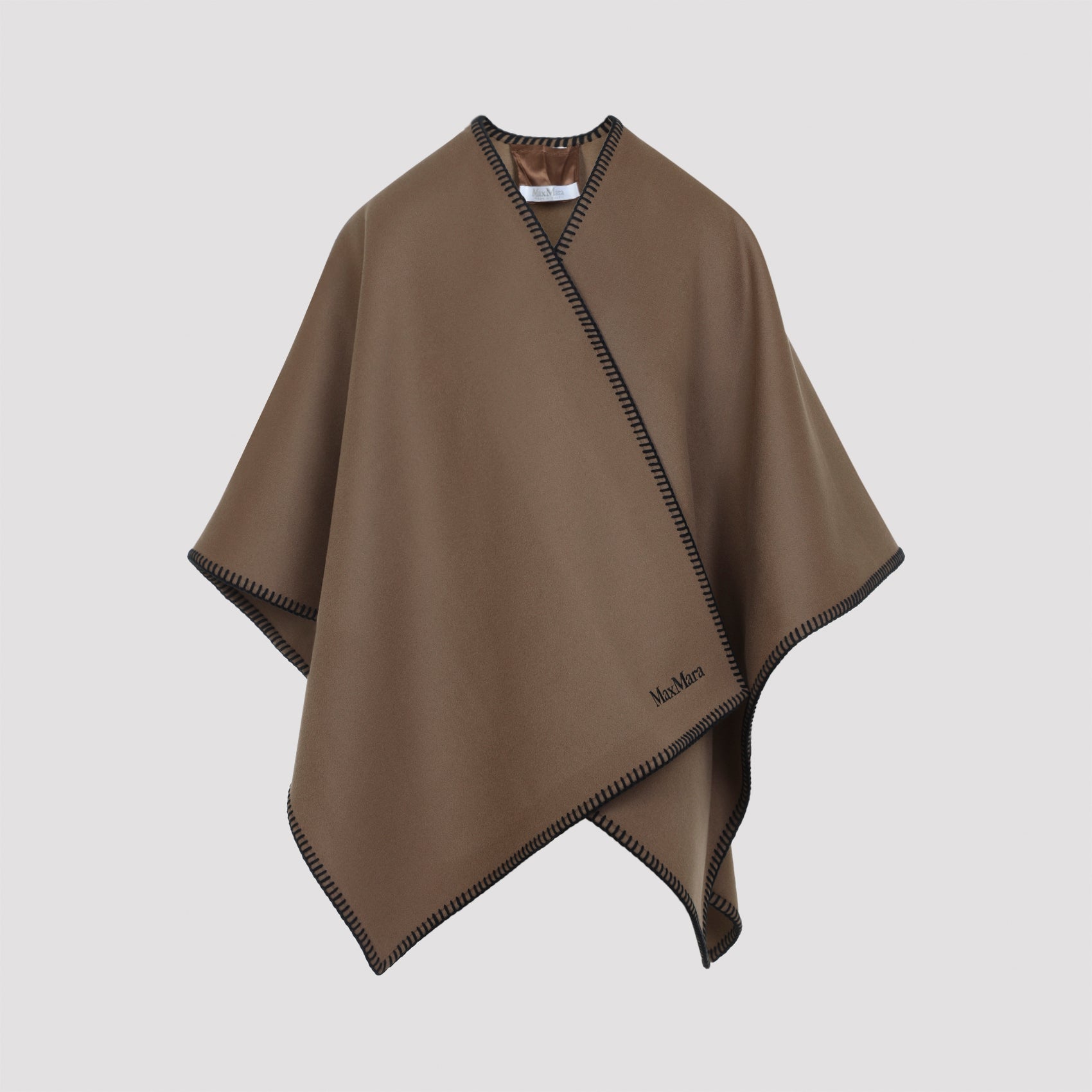 Brown Colomba Wool Cape