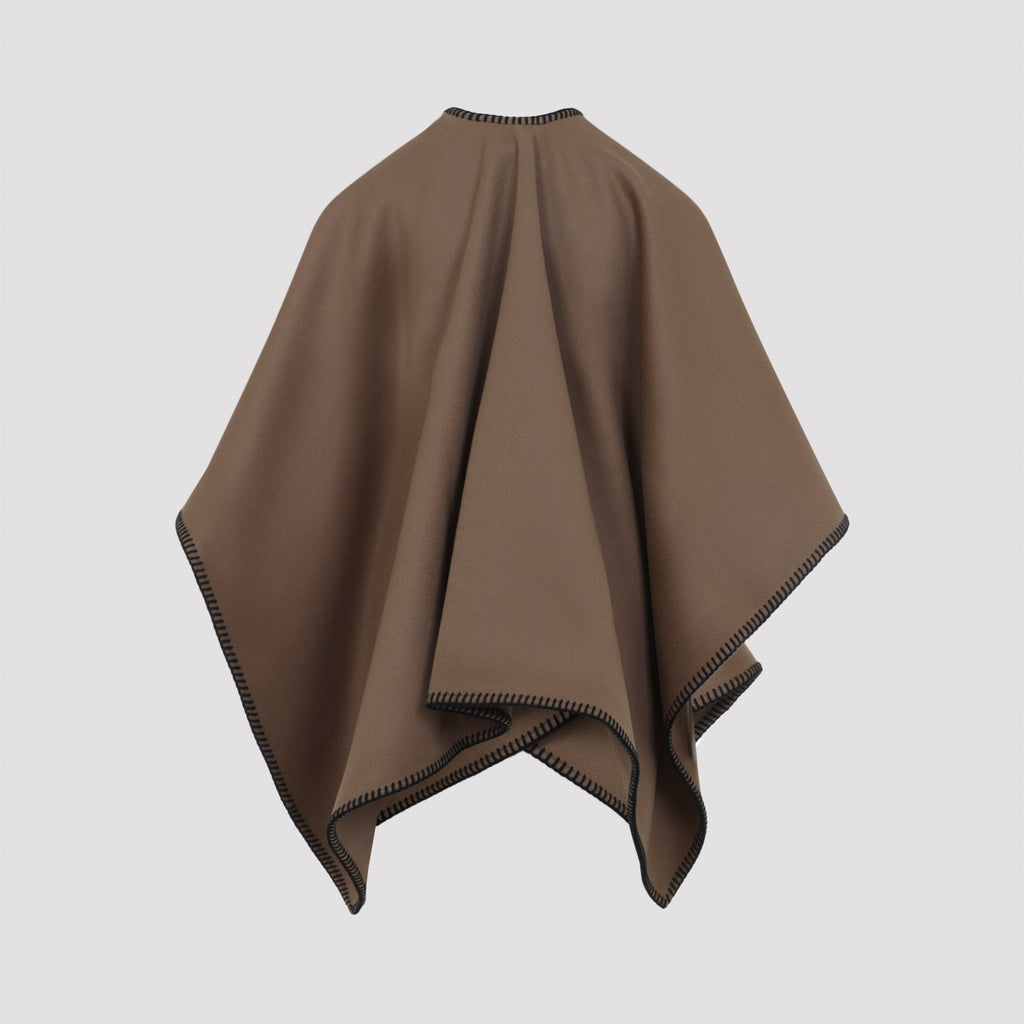Brown Colomba Wool Cape