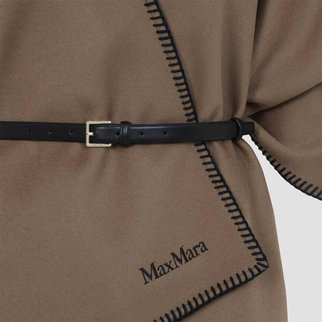 Brown Colomba Wool Cape