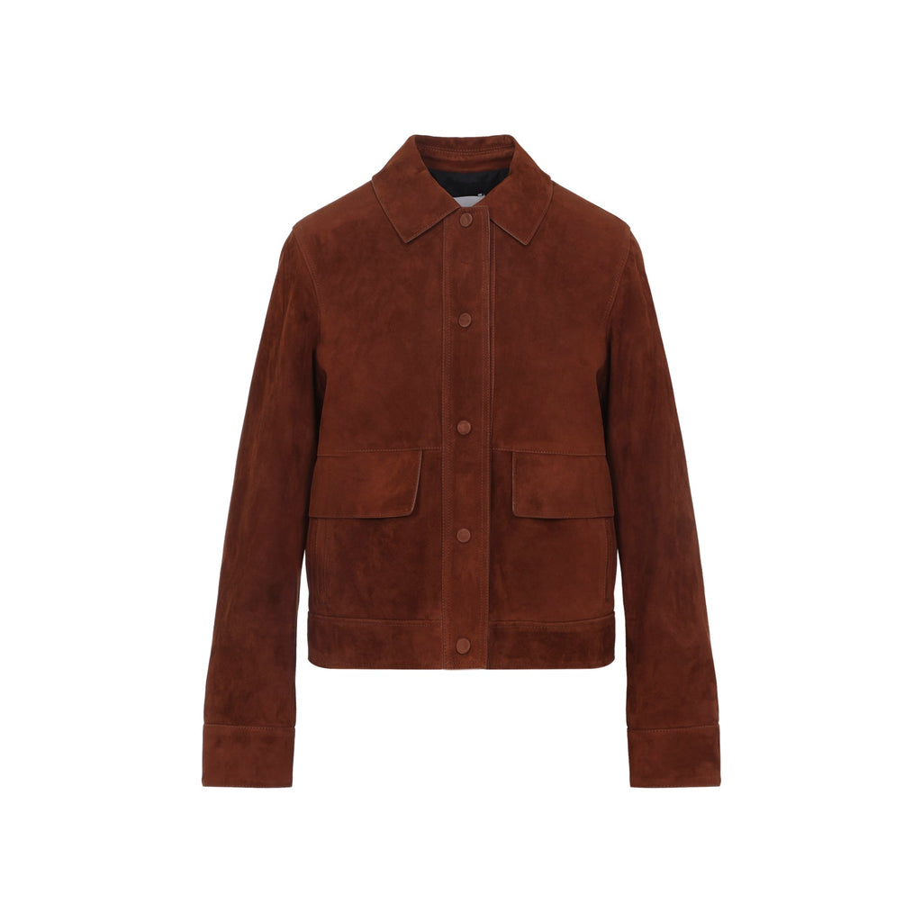 Azteque Brown Lamb Leather Jacket