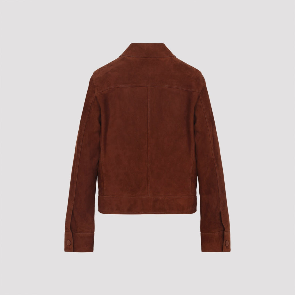Azteque Brown Lamb Leather Jacket