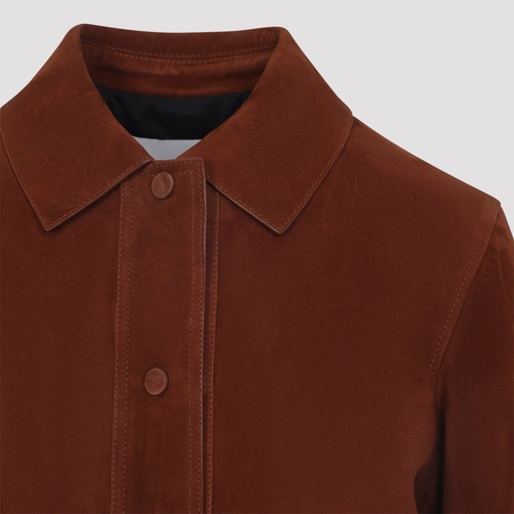 Azteque Brown Lamb Leather Jacket