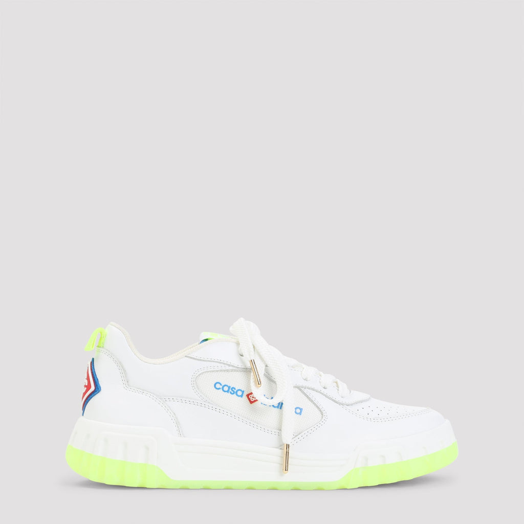 White Leather Court Sneakers