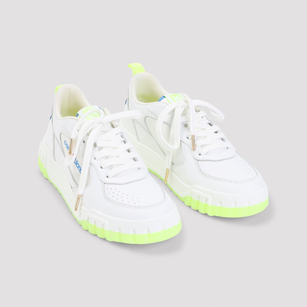 White Leather Court Sneakers