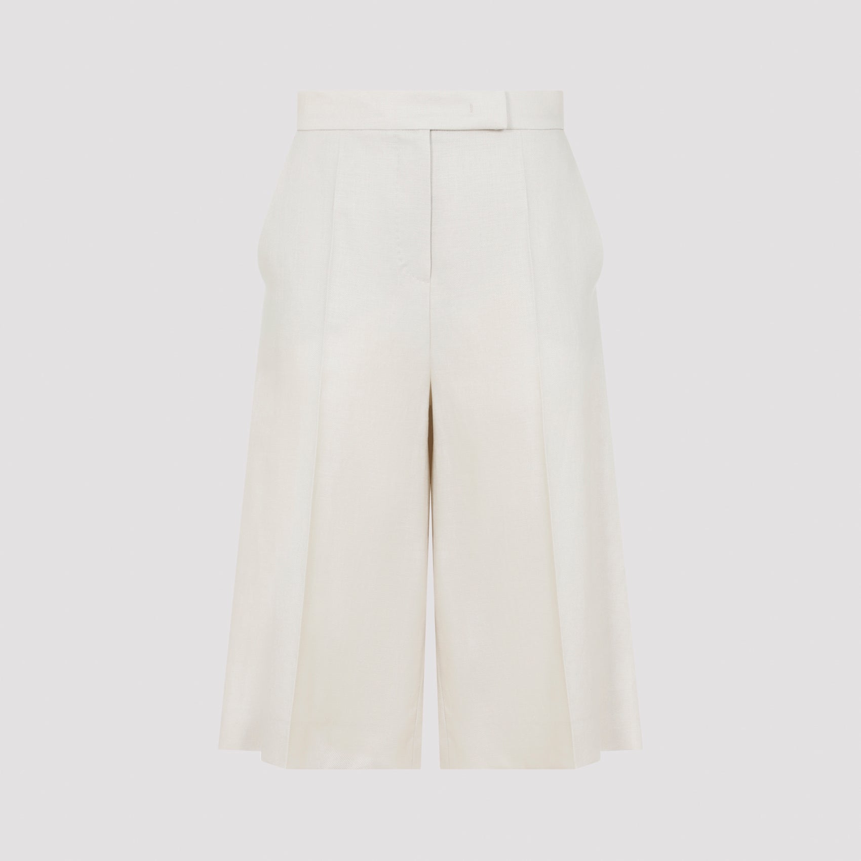 White Linen Bermuda