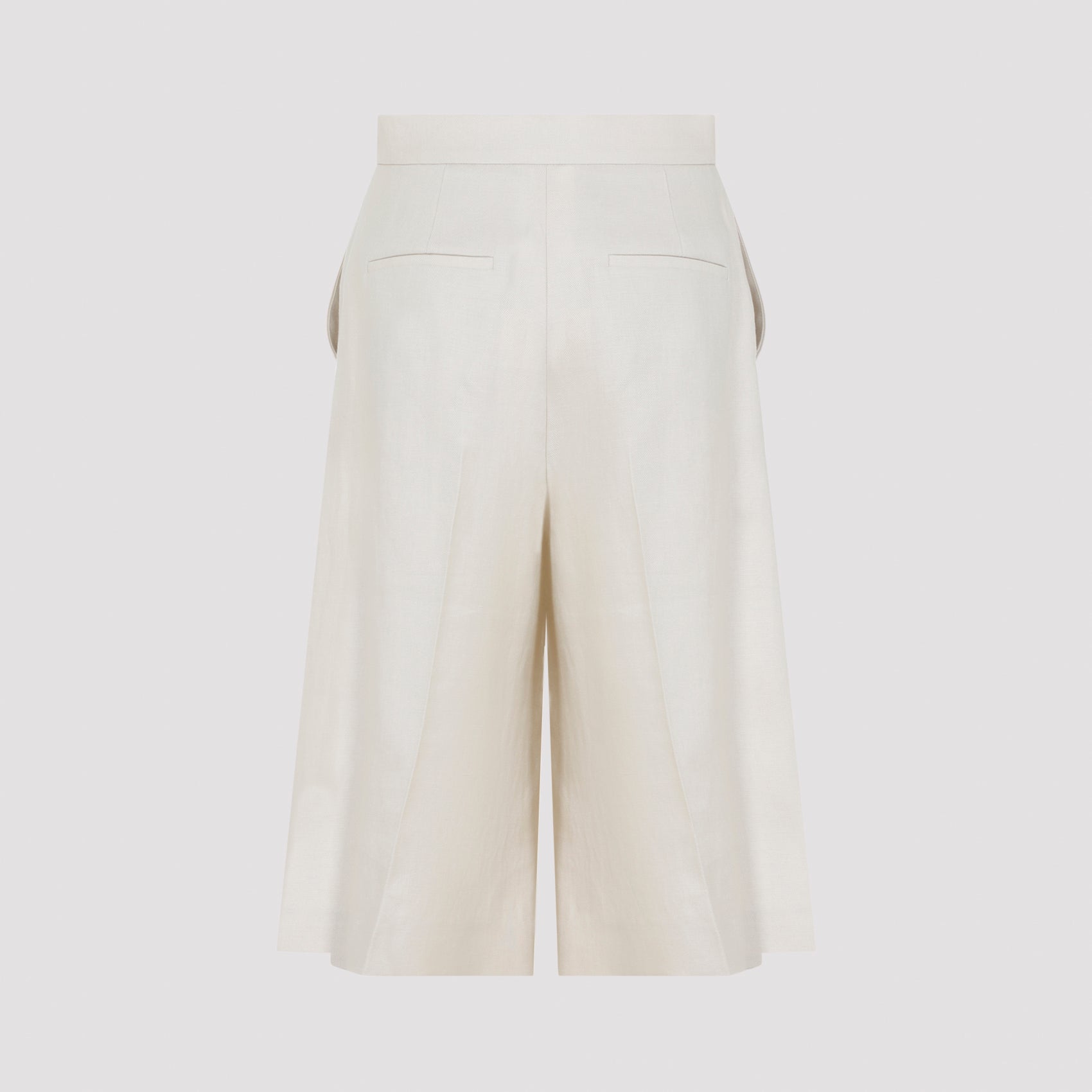 White Linen Bermuda