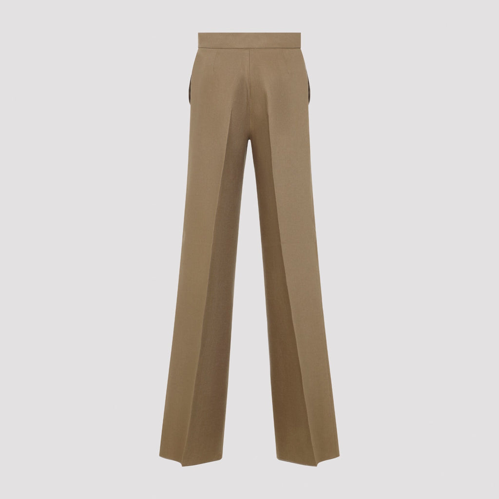 Desert Brown Linen Badesse Regular Linen Pants