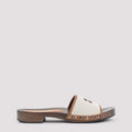 Canvas and Leather Clogs