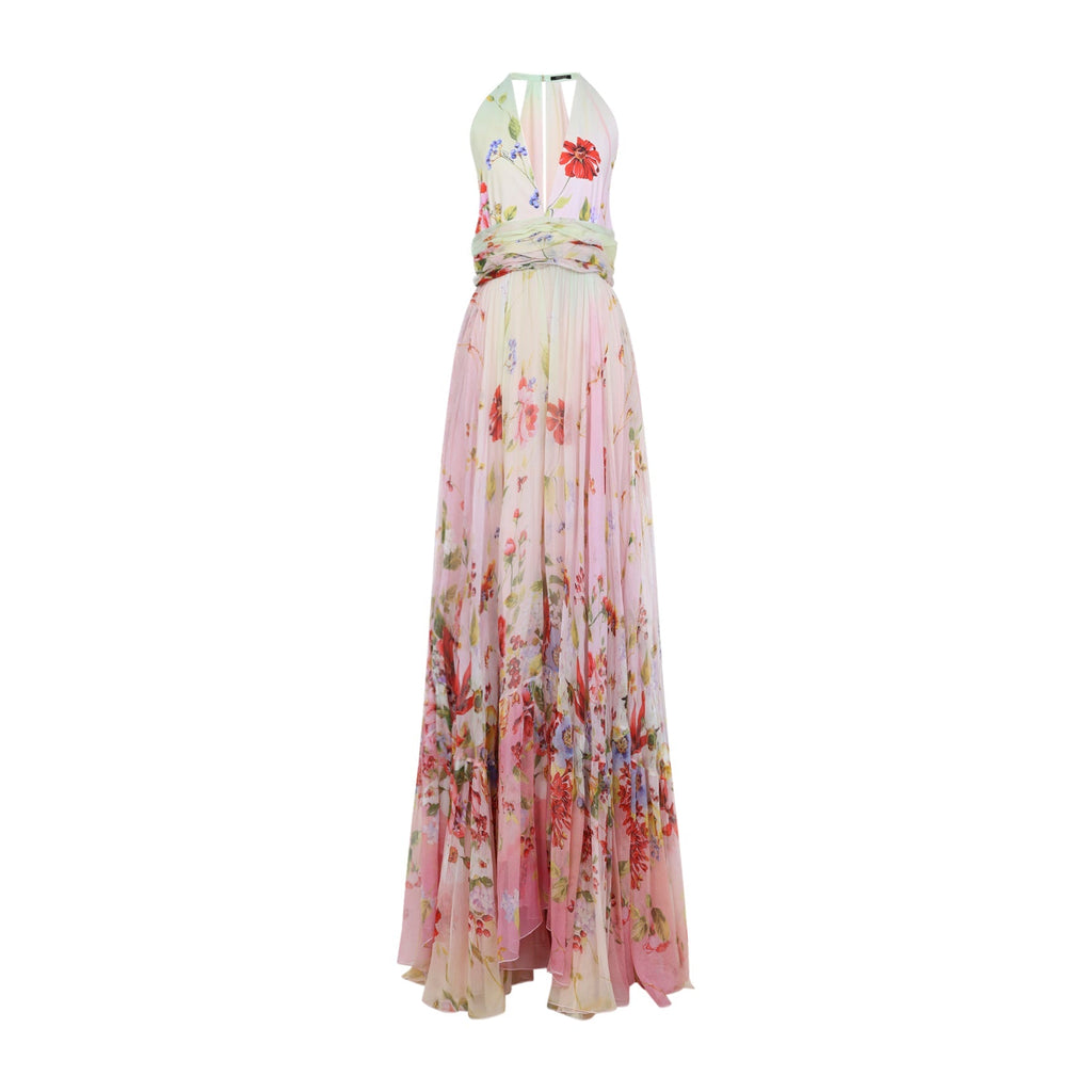 Miami Flowers Long Dress