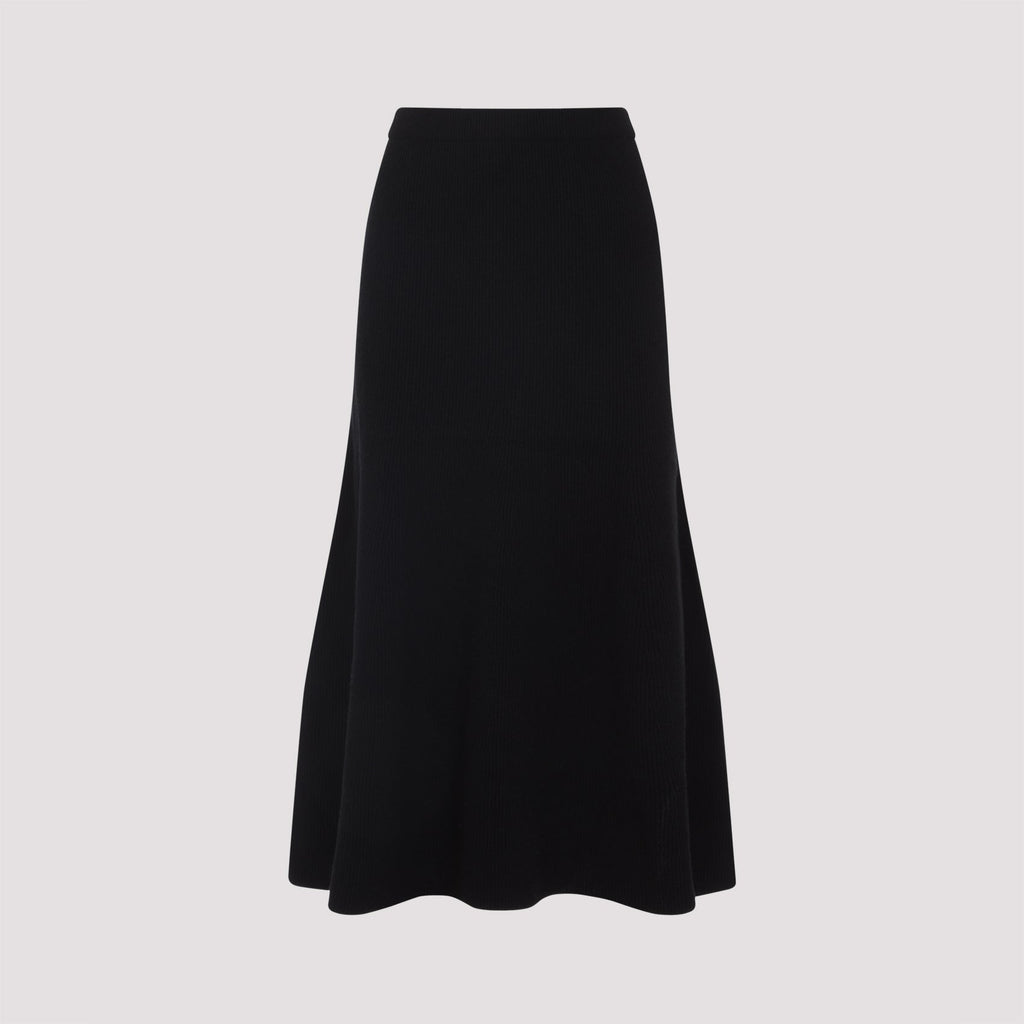 Virgin Wool Midi Skirt