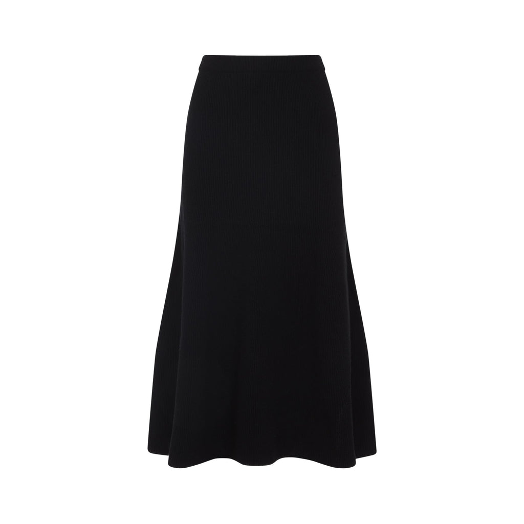 Virgin Wool Midi Skirt