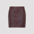 Lamb Leather Mini Skirt