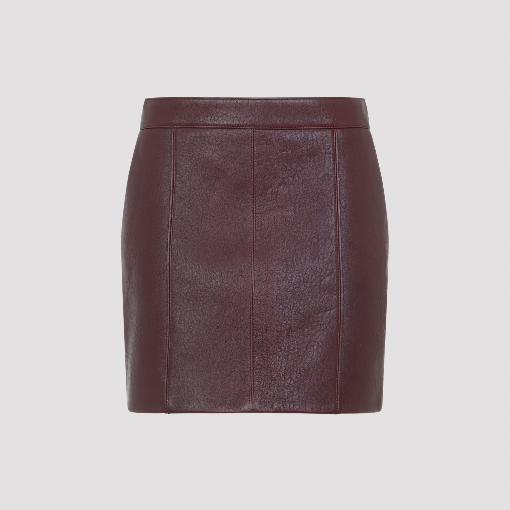 Lamb Leather Mini Skirt