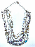 STEPHEN DWECK Sterling Silver Pearl and Amethyst Necklace