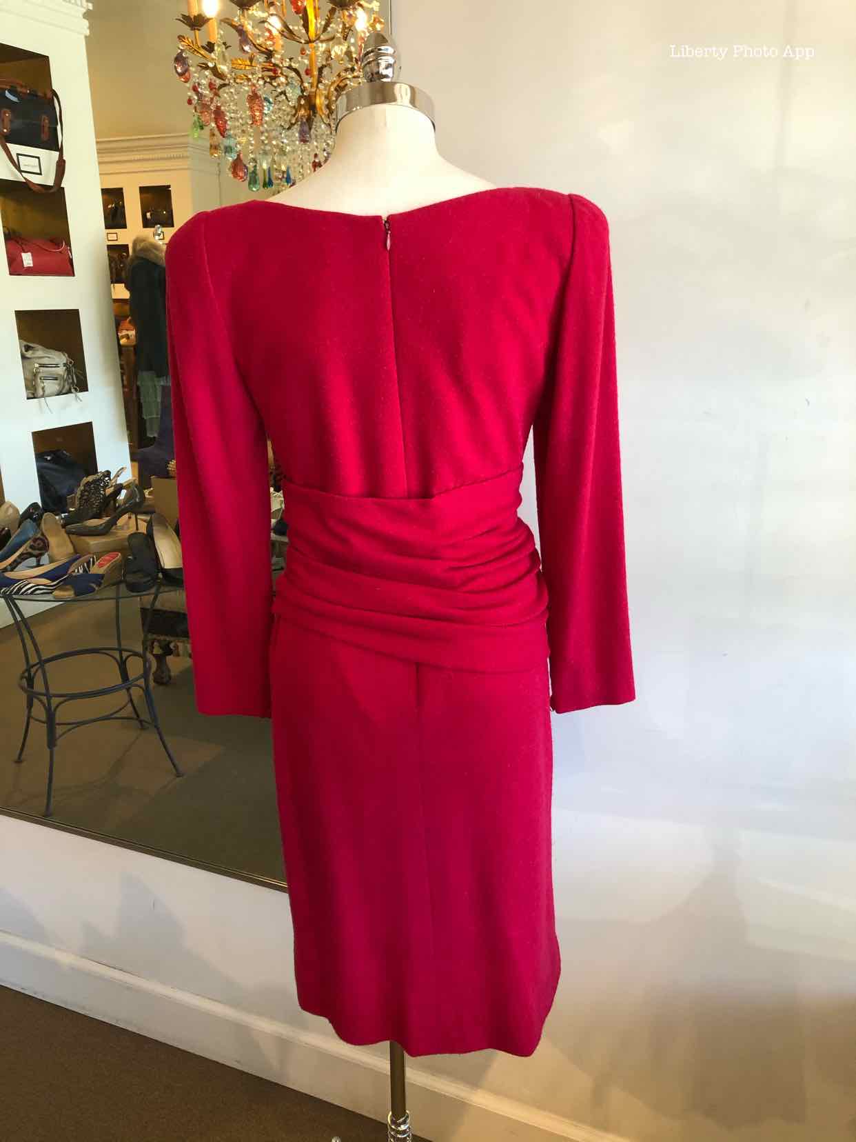 CAROLYNE ROEHM Fuschia Ruched Dress | 6