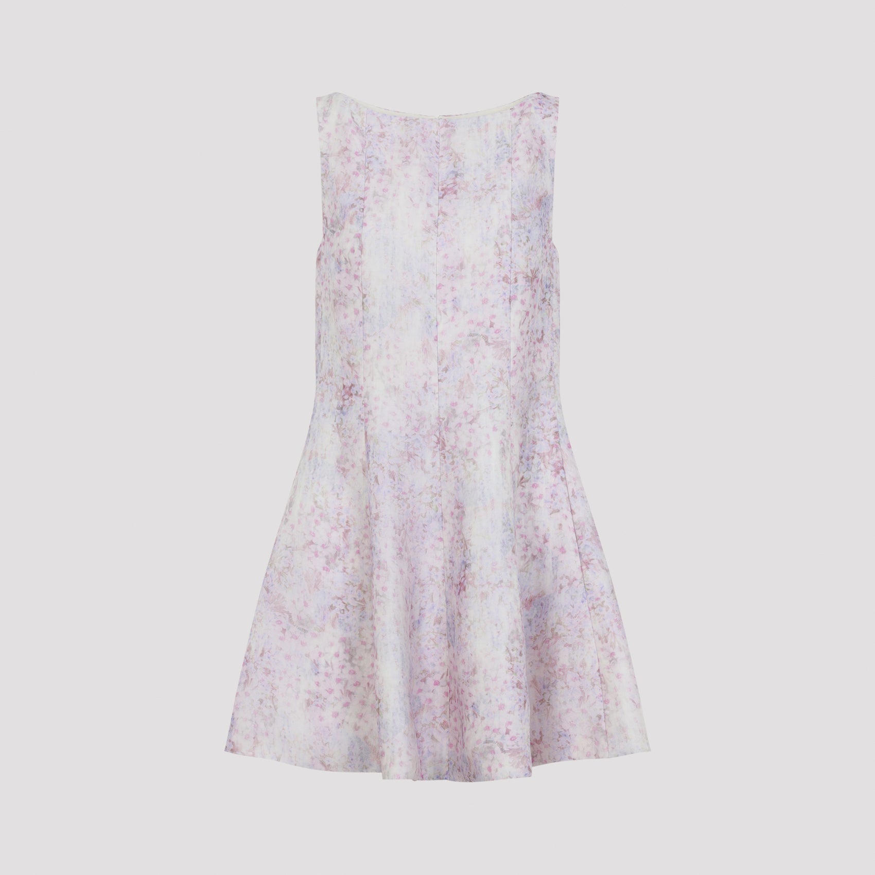 Printed Organza Mini Dress