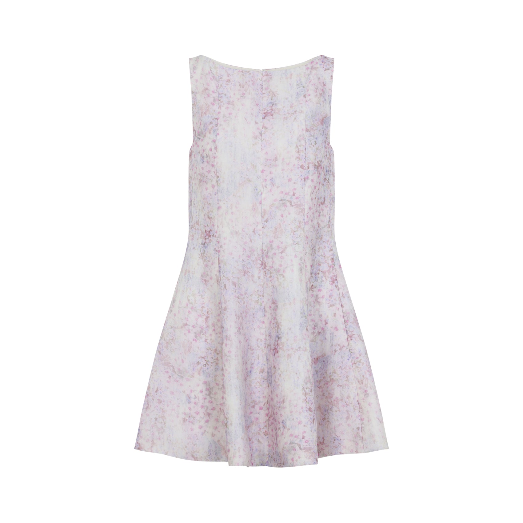 Printed Organza Mini Dress