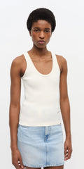 Ganni Heavy Rib Jersey Tank Top