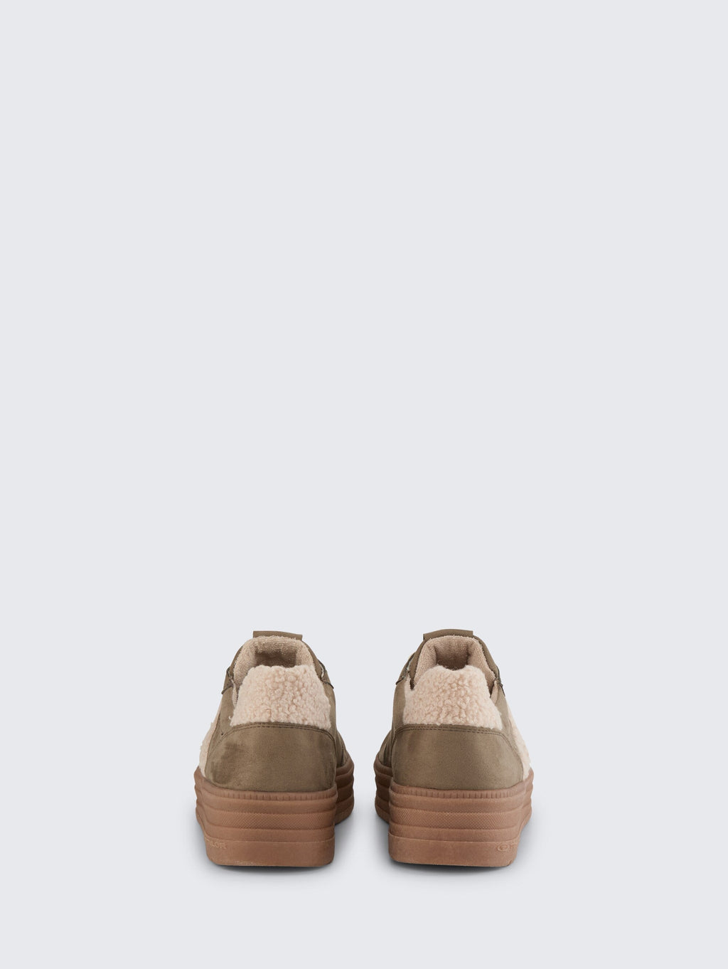 Tom Tailor Womens Lined Platform Trainers | Khaki