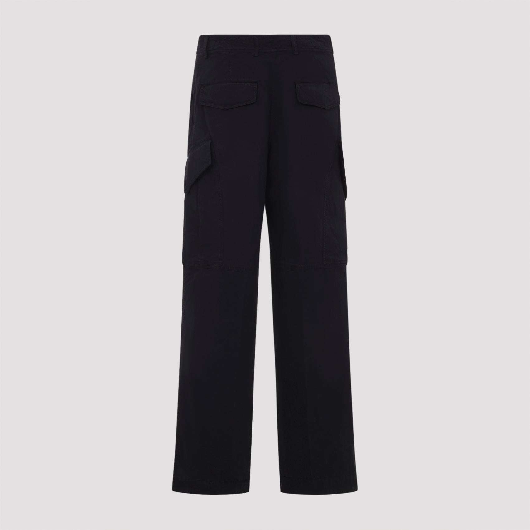 Black Cotton Paxer Bis Cargo Pants
