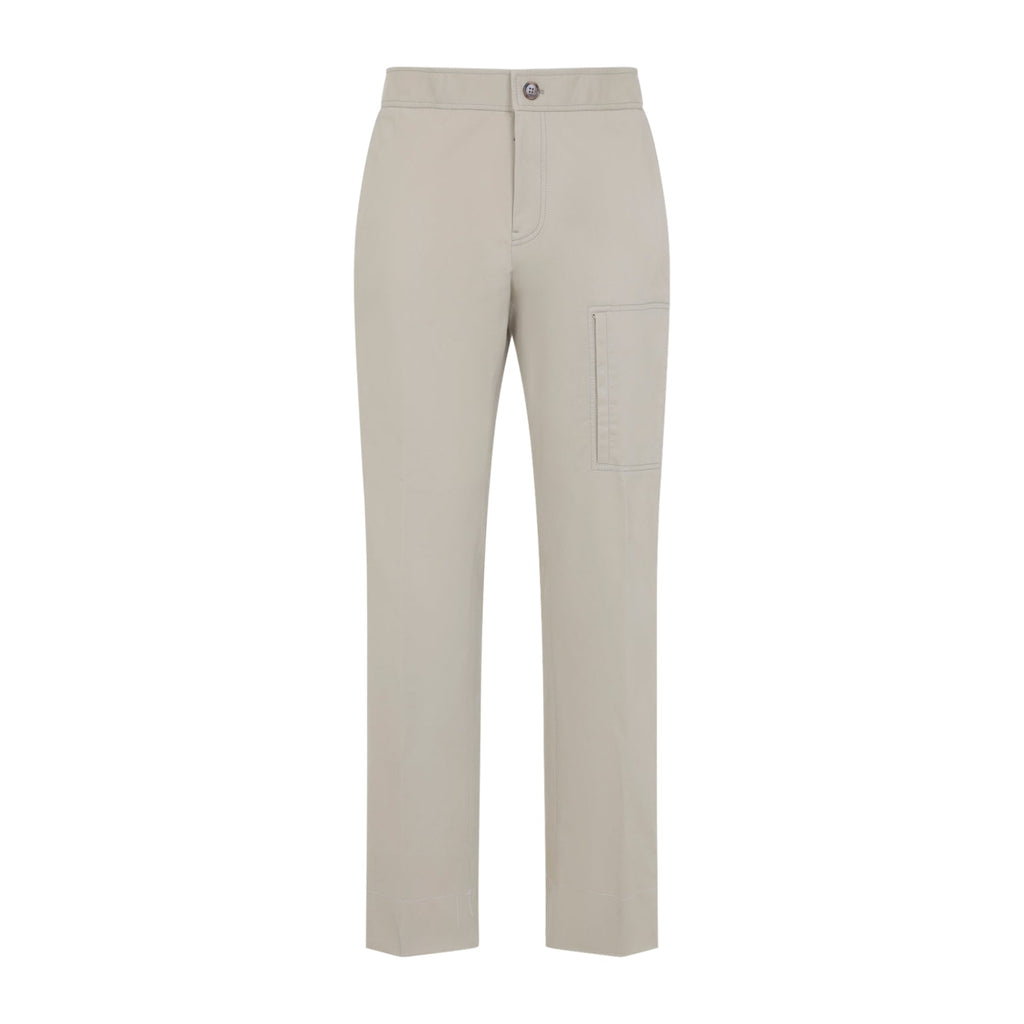 Camel Beige Cotton Sanremo Trousers