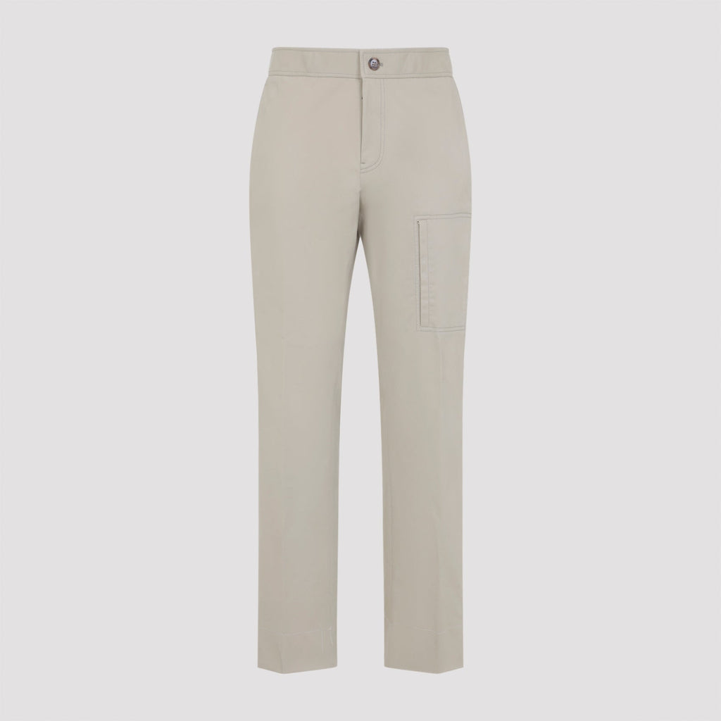 Camel Beige Cotton Sanremo Trousers