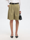 SELECTED  Bermuda Rita Shorts  in Slate Green