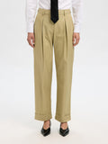 SELECTED Tapered Dora Pants in Slate Green