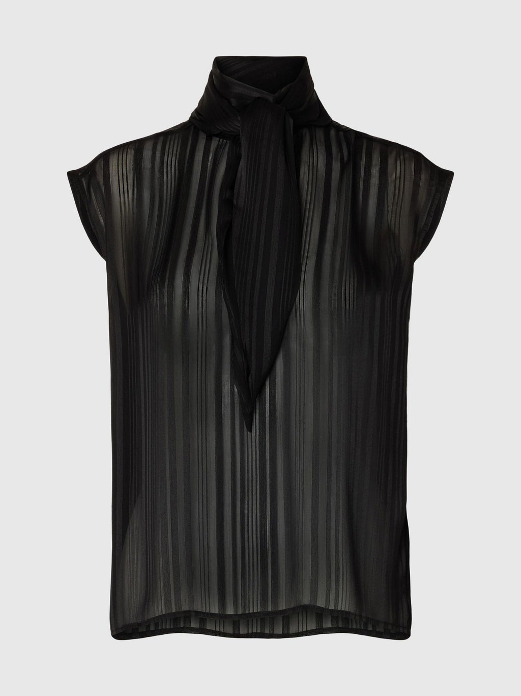 SELECTED Margrethe SL Tie Top in Black