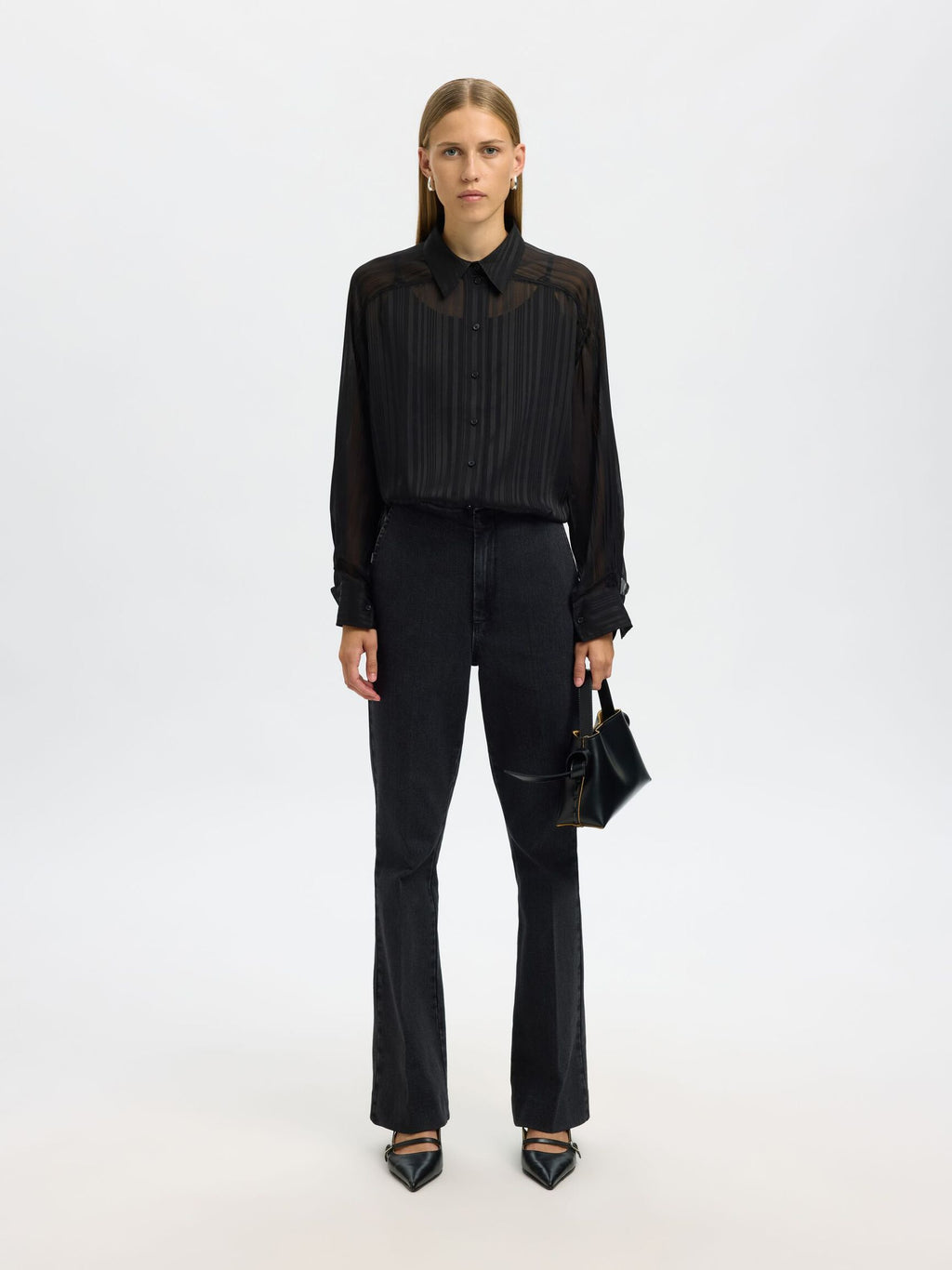 SELECTED Margrethe Shirt in Black