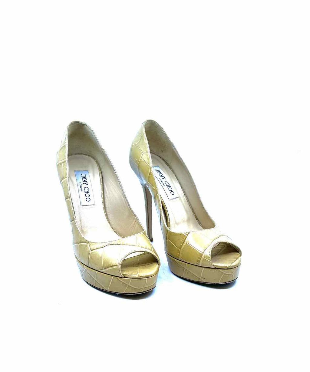 JIMMY CHOO Size 7 Beige Pumps
