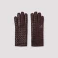 Jam Intrecciato Leather Gloves