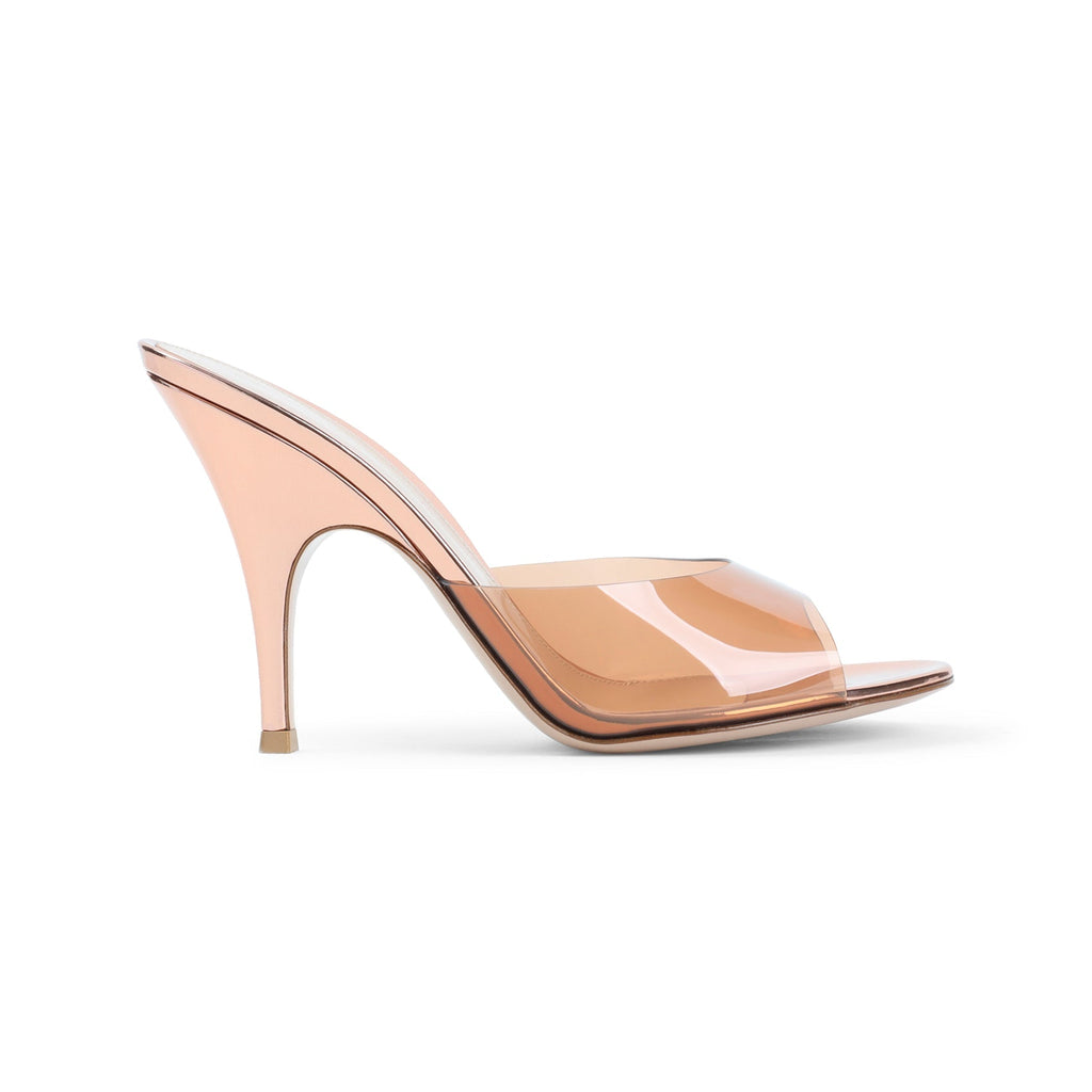 Rose Gold Leather Sandals