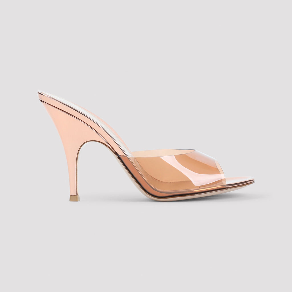 Rose Gold Leather Sandals