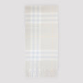 Smoke Grey Cashmere Giant Check Scarf