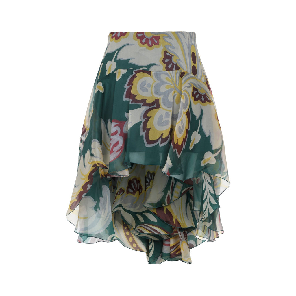 Asymmetric Mini Skirt