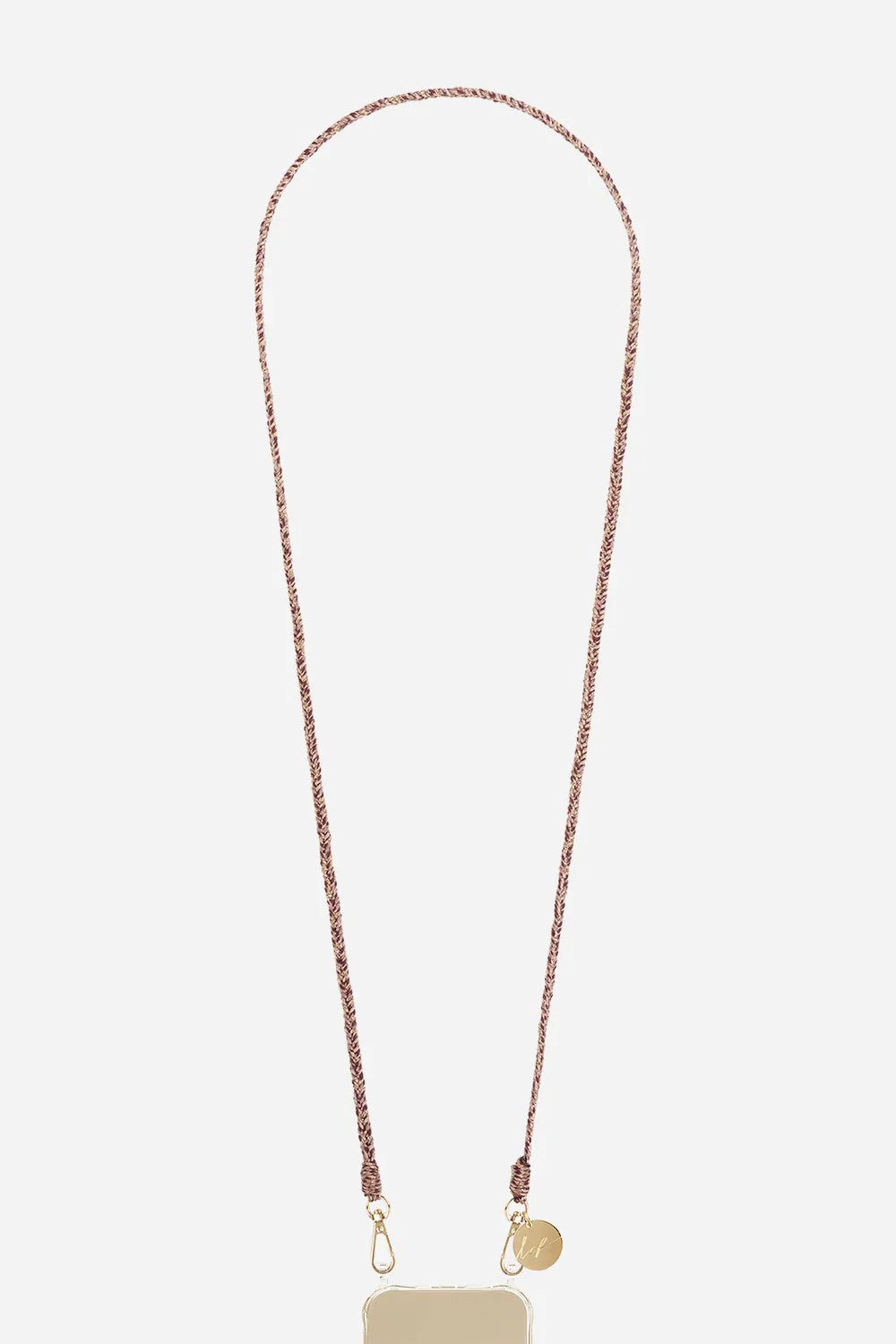 La Coque Francaise Vanessa Phone Chain in Beige