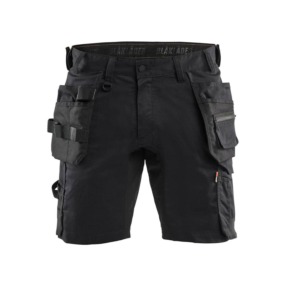 Blaklader 1752 Lightweight Holster Pocket Craftsmen Shorts Black / 32" Waist