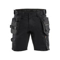 Blaklader 1752 Lightweight Holster Pocket Craftsmen Shorts Black / 32" Waist