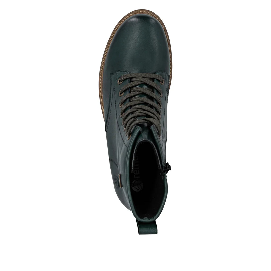Remonte Womens Leather Ankle Boots | Green