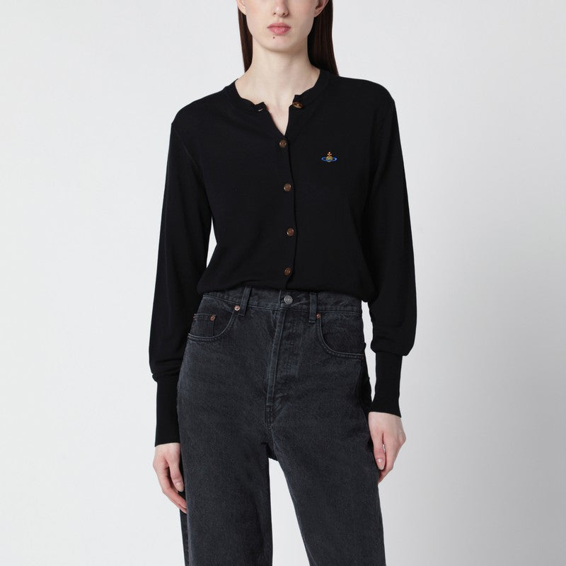 Black cotton cardigan