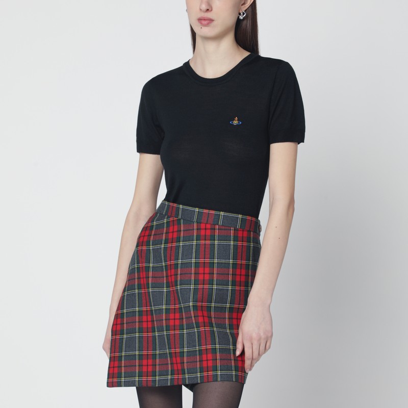Black Bea wool and silk top